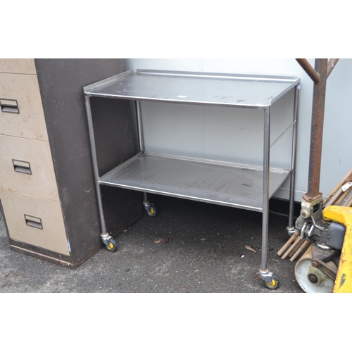 321 - Stainless steel vintage medical trolley