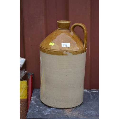 145 - Large stoneware flagon, height 41cm