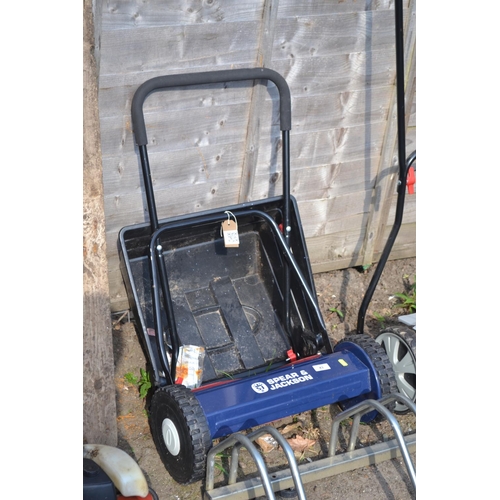 43 - Spear & Jackson manual lawn mower with grass box