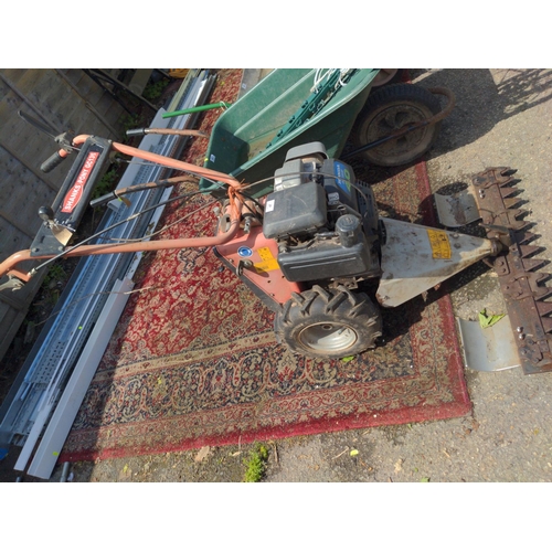 47 - Shanks CG135 finger bar mower with Honda engine. Tested & Sold in working order.