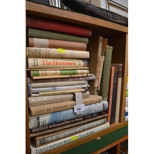 300 - Shelf full of horse related books