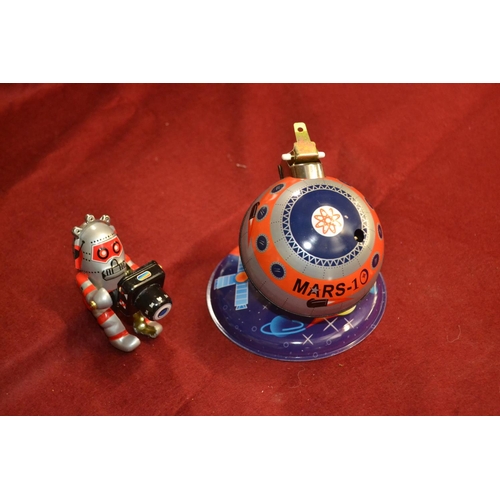 354 - Space station tin toy with original box