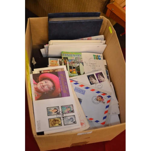 462 - Box of Great Britain first day covers & WWII newspaper clippings