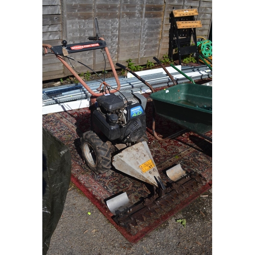 47 - Shanks CG135 finger bar mower with Honda engine. Tested & Sold in working order.