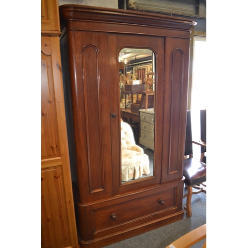 578 - Mahogany wardrobe