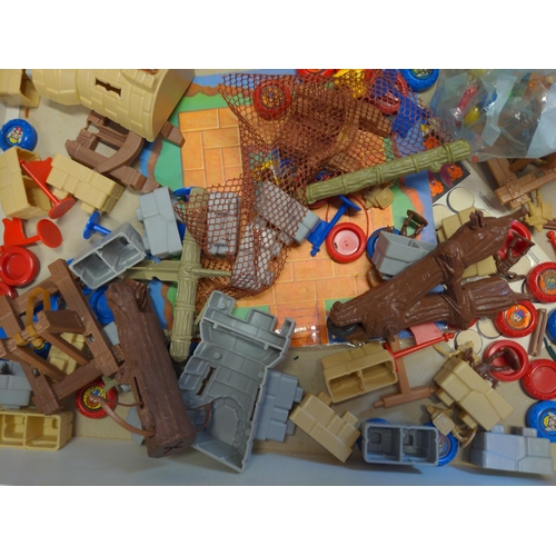 166 - Collection of children's toys including Playmobil Treasure Island in box and vintage Sindy bathroom ... 