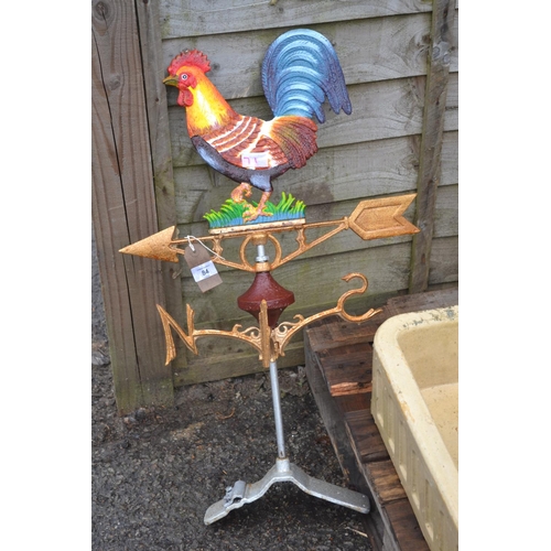 84 - Cockerel weather vane (new)