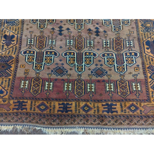 56 - Persian Bakhtiari style rug. W130cm L260cm