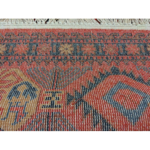 59 - Sumak style large rug. W201cm L321cm