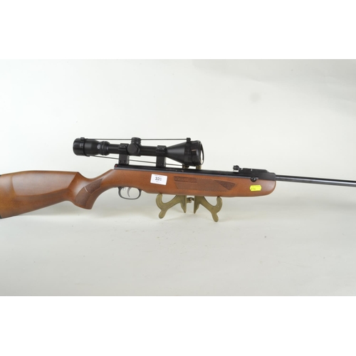 320 - Weihrauch HW99S Cal. .177/4,5mm air rifle with Hawike scope, scope AF, 104cm length, with green bag