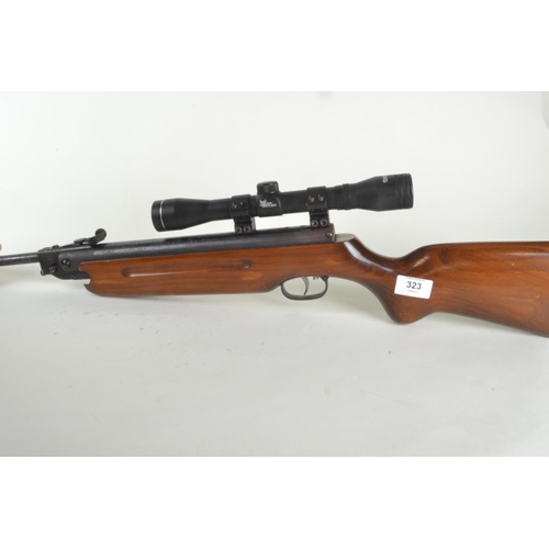 323 - Weihraugh HW 35 Kal. 5.5, .22 calibre air rifle, with Tasco Silver Antler scope