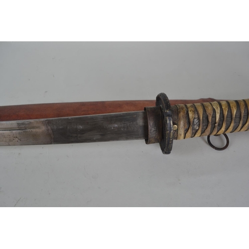 318 - 20th century Japanese ceremonial sword, 96cm length including sheath