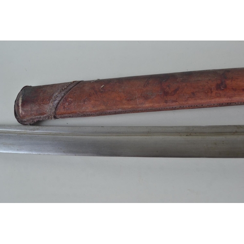 318 - 20th century Japanese ceremonial sword, 96cm length including sheath