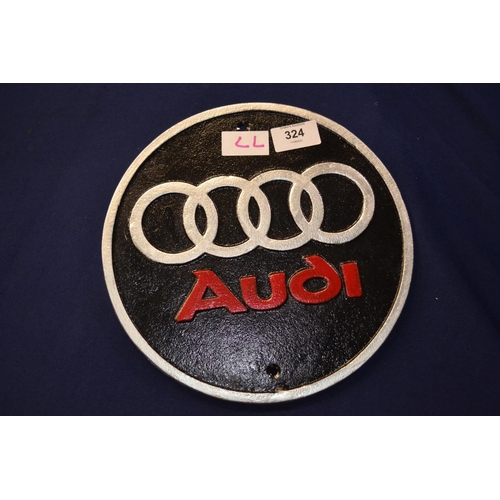 231 - Audi plaque Cast repro