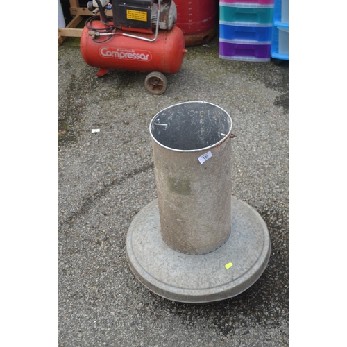 103 - Galvanised poultry feeder