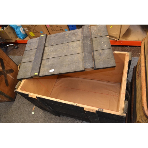 273 - Large wooden storage box