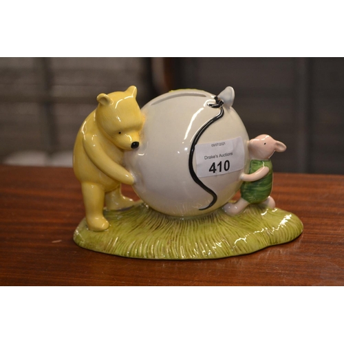 410 - Royal Doulton Winnie the Pooh Collection 'Pooh's Blue Balloon' money box