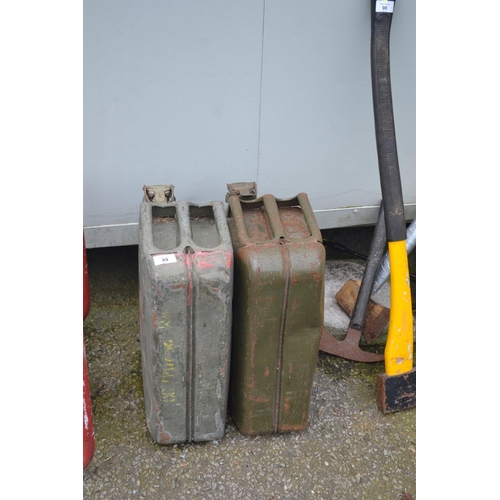 89 - 2 x 20litre petrol cans