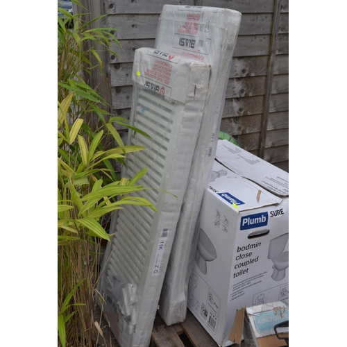 113 - 2 new radiators, height 40cm length 120cm