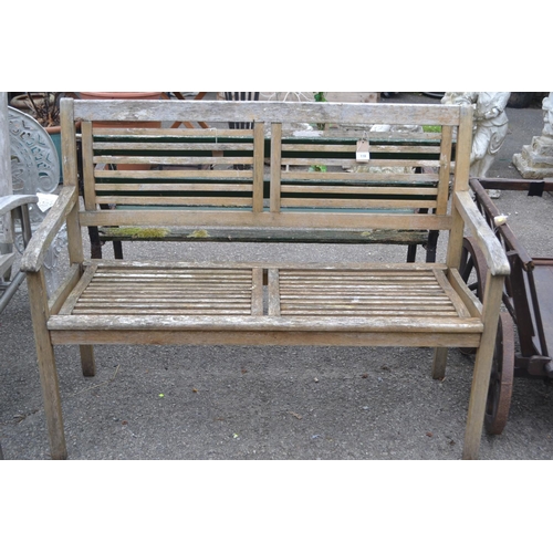 118 - Teak garden bench 120cm