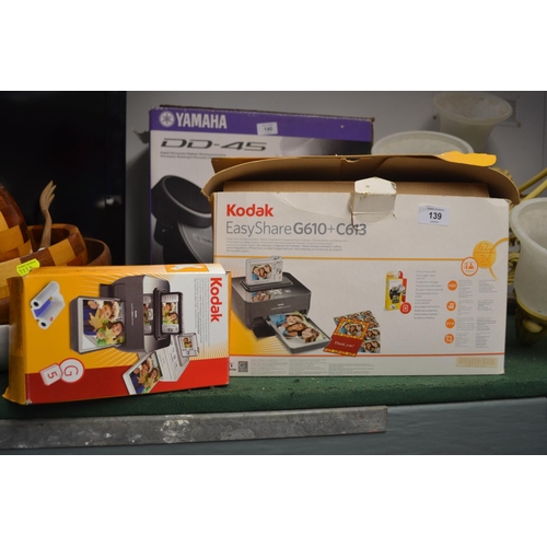 139 - Kodak Easyshare G610 printer (does not include camera)