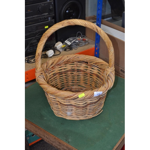 174 - Wicker hand basket