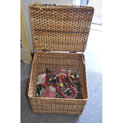 270 - Seagrass basket with Lego contents