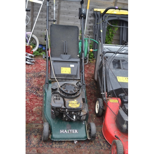 95 - Hayter petrol lawnmower with grass box