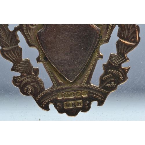 63 - 9ct gold medal, 6.35 grams