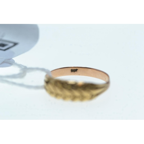 113 - Two 9ct gold rings, including one set with white stones, size M1/2 & O respectively, gross weigh... 