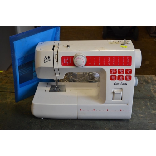 62 - ER Classic electric sewing machine, appears to be missing several parts. Viewing in person reco... 