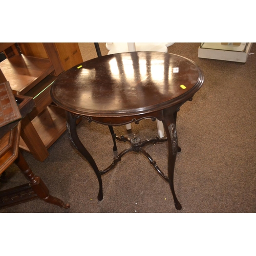 740 - Mahogany oval occasional table, 68cm wide