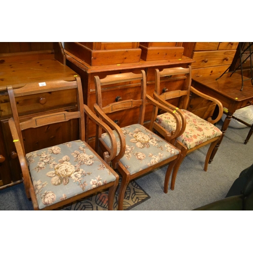 721 - 3 early c20 caver/armchairs. 