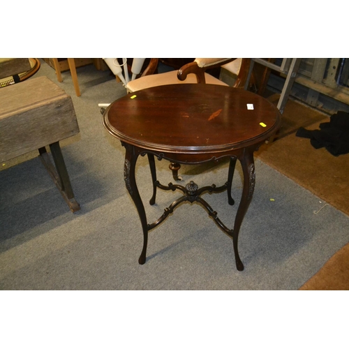 740 - Mahogany oval occasional table, 68cm wide