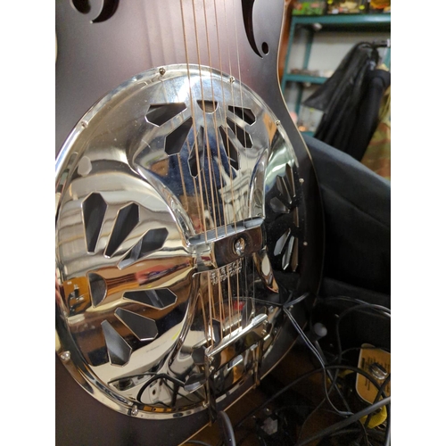 234 - Gretsch G9230 Resonator Guitar with Fishman pickup - 2 years old, hardly used - with spare strings, ... 