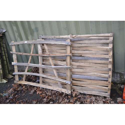 104 - Two rustic panels one gate style W122cm H94cm