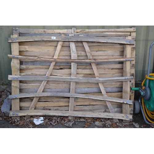 104 - Two rustic panels one gate style W122cm H94cm