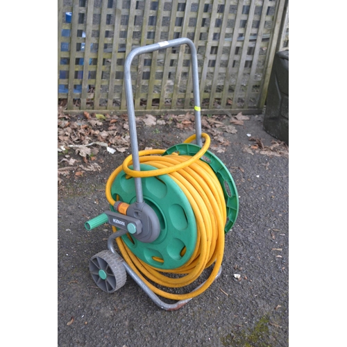 106 - Hozelock hose on reel