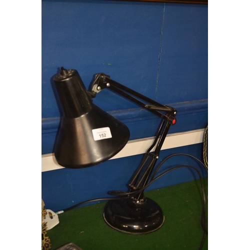 152 - Black angle poise style desk lamp.