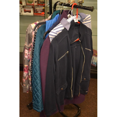 248 - Quality Ladies jackets and jumpers x 8 inc. Dash, Gerry Webber and Tigi etc.