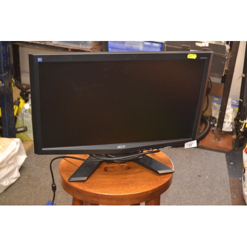 77 - Acer X203H LCD monitor 19