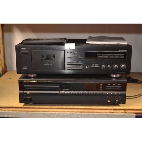 79 - Marantz CD-52MII cd player & Yamaha KX-260 cassette deck