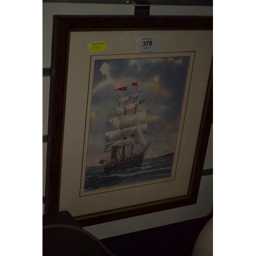 378 - Framed print By Bryn Hayes, The Georg Stage, Norway. 