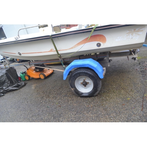 122 - 3m boat trailer. (boat not included)