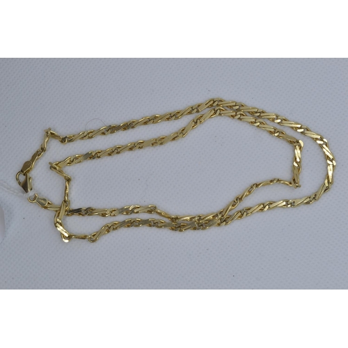 62 - 14ct gold neck chain, circumference 550mm, 22.27 grams