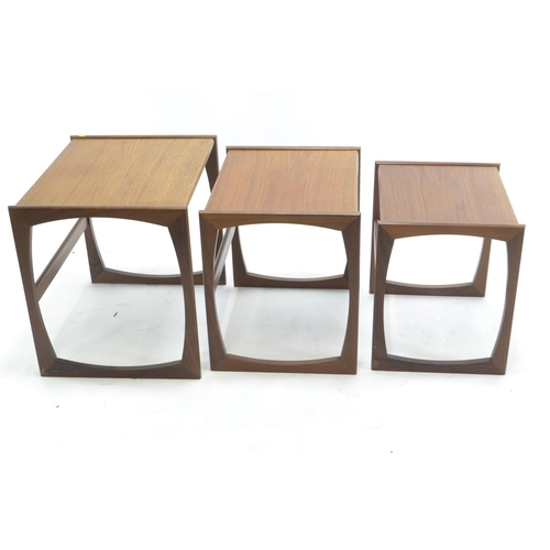 446 - 'Quadrille' Teak nesting tables by Robert Bennett for G-Plan. Circa 1960. Largest: W53 D43 H50cm