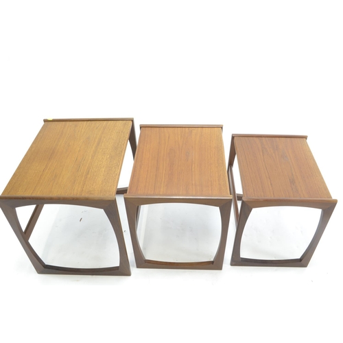 446 - 'Quadrille' Teak nesting tables by Robert Bennett for G-Plan. Circa 1960. Largest: W53 D43 H50cm