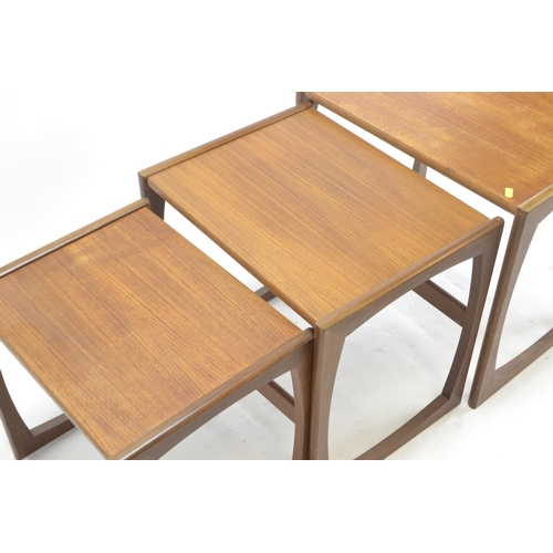 447 - 'Quadrille' Teak nesting tables by Robert Bennett for G-Plan. Circa 1960. Largest: W53 D43 H50cm