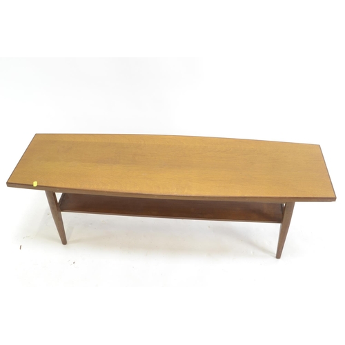 449 - Mid Century style coffee table. L116cm D37cm h36cm