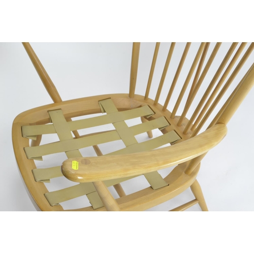 452 - Ercol 478 Windsor Tall-Back Easy Chair.W72cm d83cm h103cm. Seat height 47cm. Gold label (pre-1995) m... 